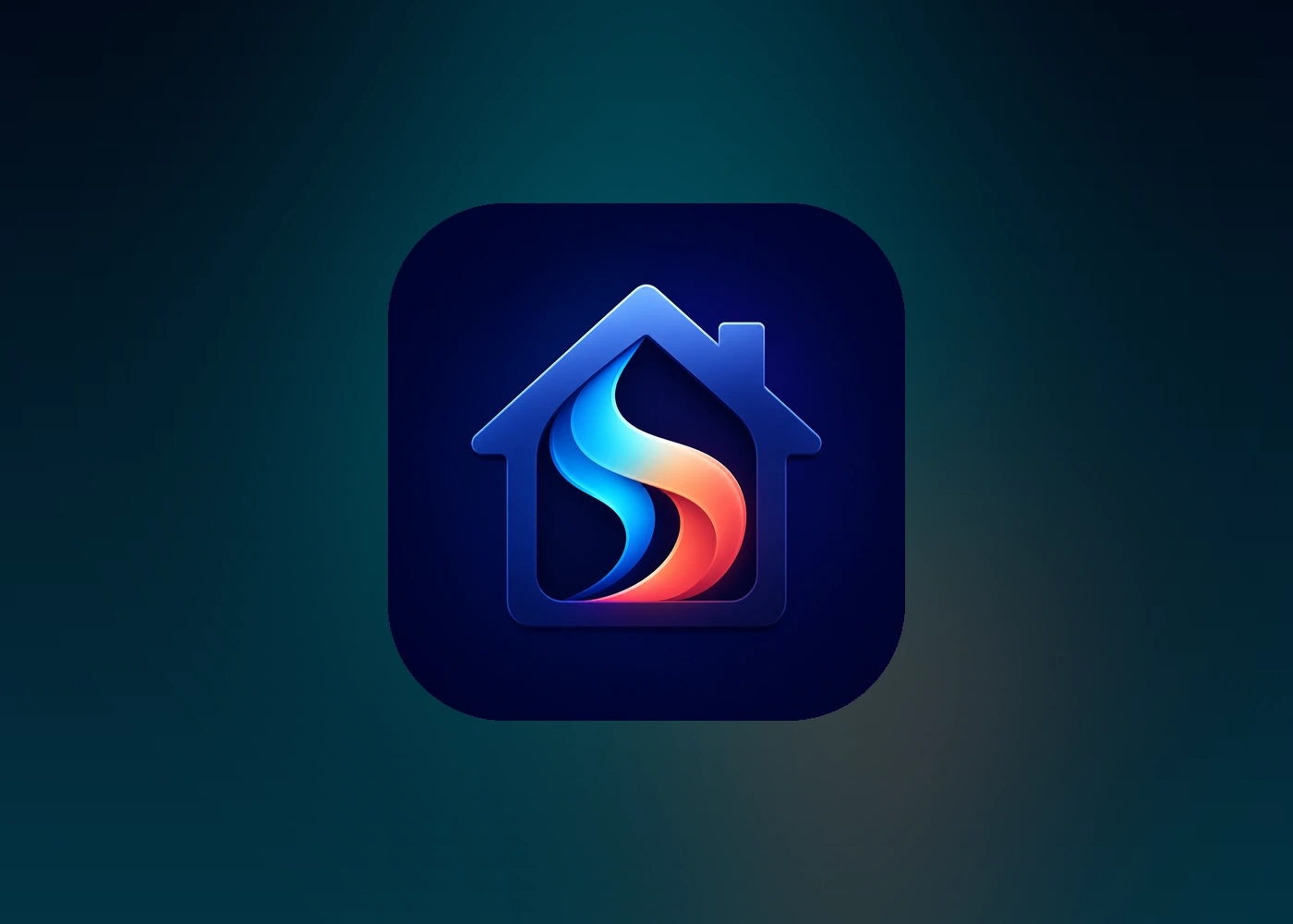 Thermostat Companion app icon on a blue and teal background